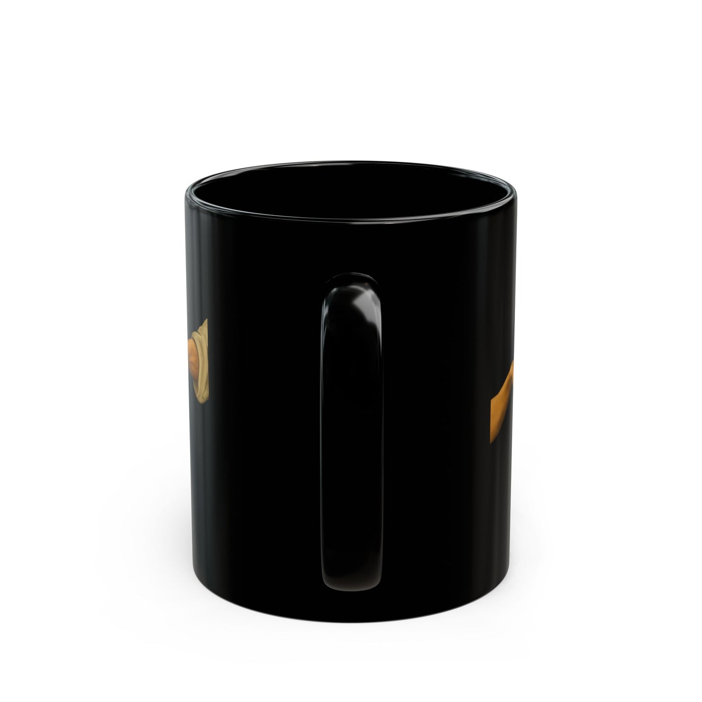 Creation of Adam Michelangelo Cannoli Black Mug (11oz, 15oz)