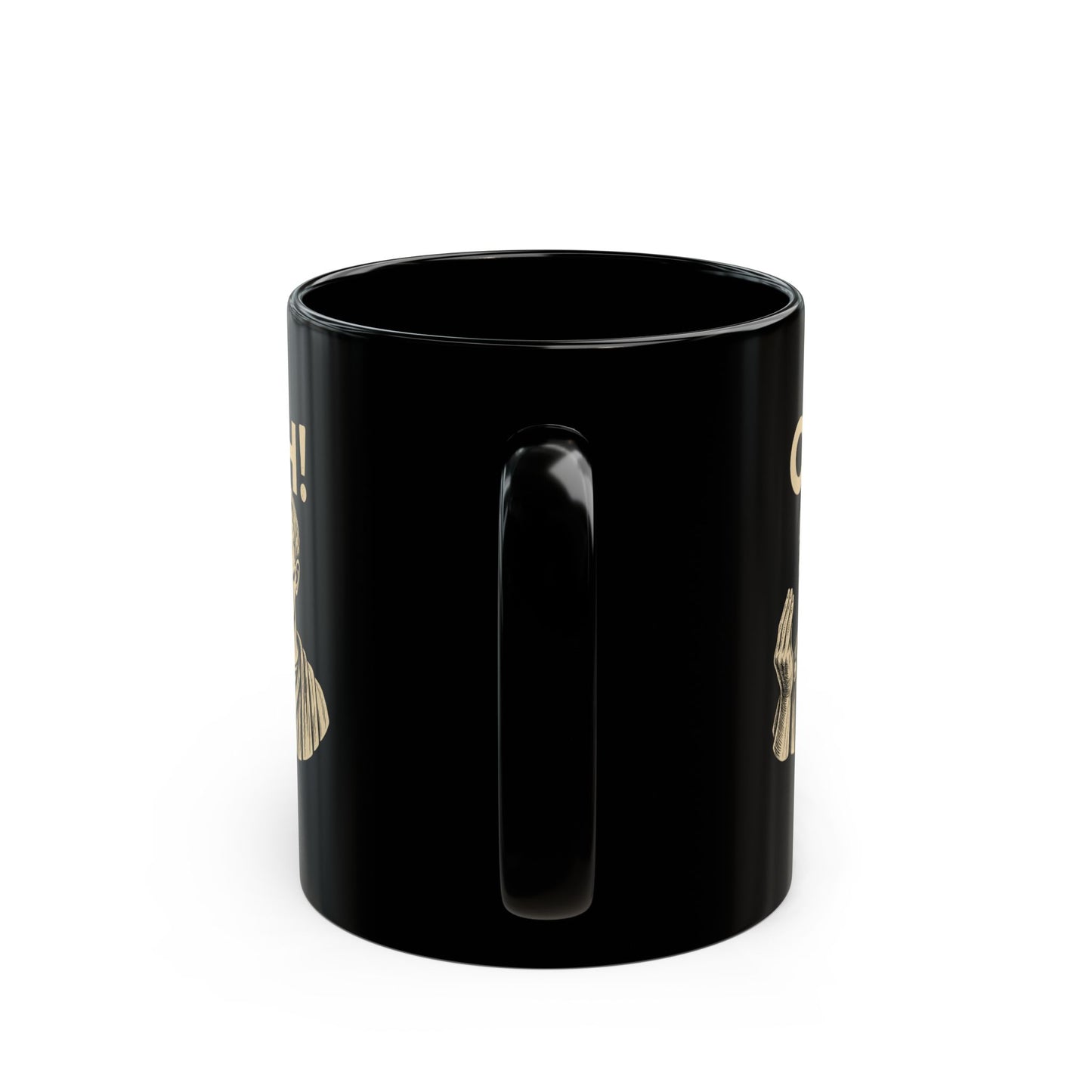 Julius Caesar Oh Hand Gesture Quote Black Mug (11oz, 15oz)