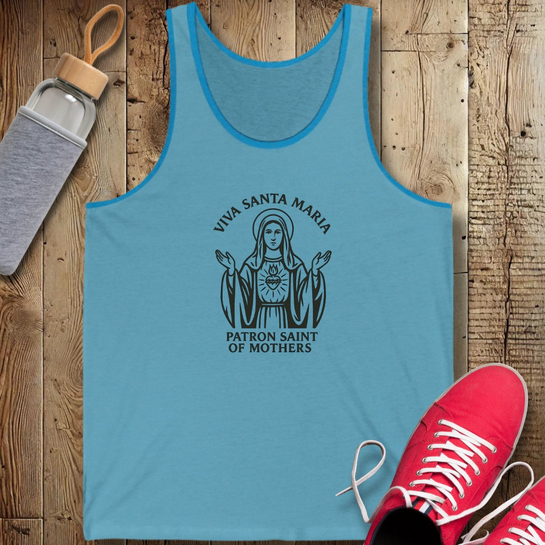 Viva Santa Maria La Madonna Mary Unisex Jersey Tank