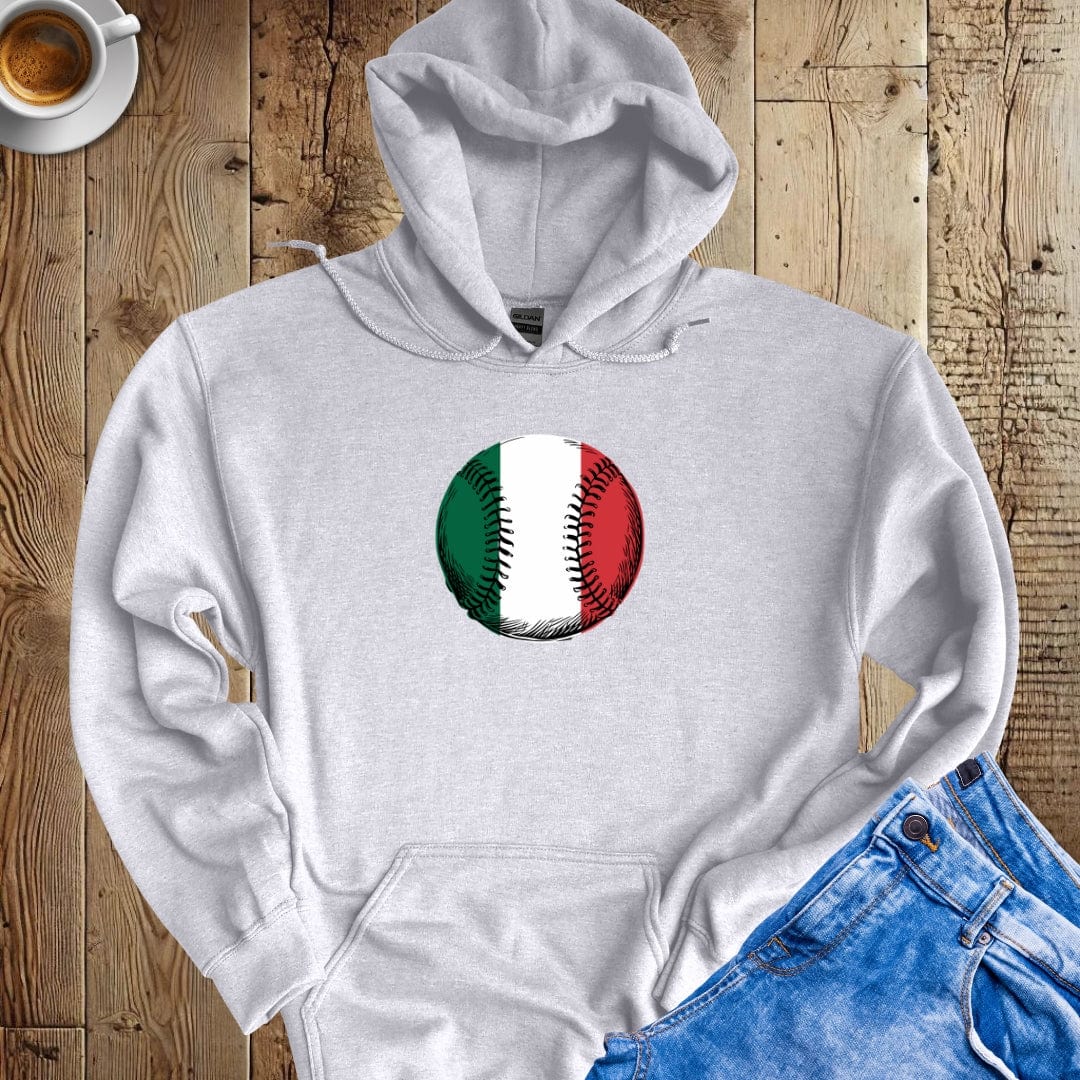 Italian Flag Baseball Hoodie Sweatshirt