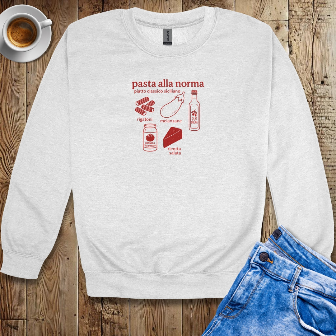 Pasta alla Norma Ingredients Sweatshirt