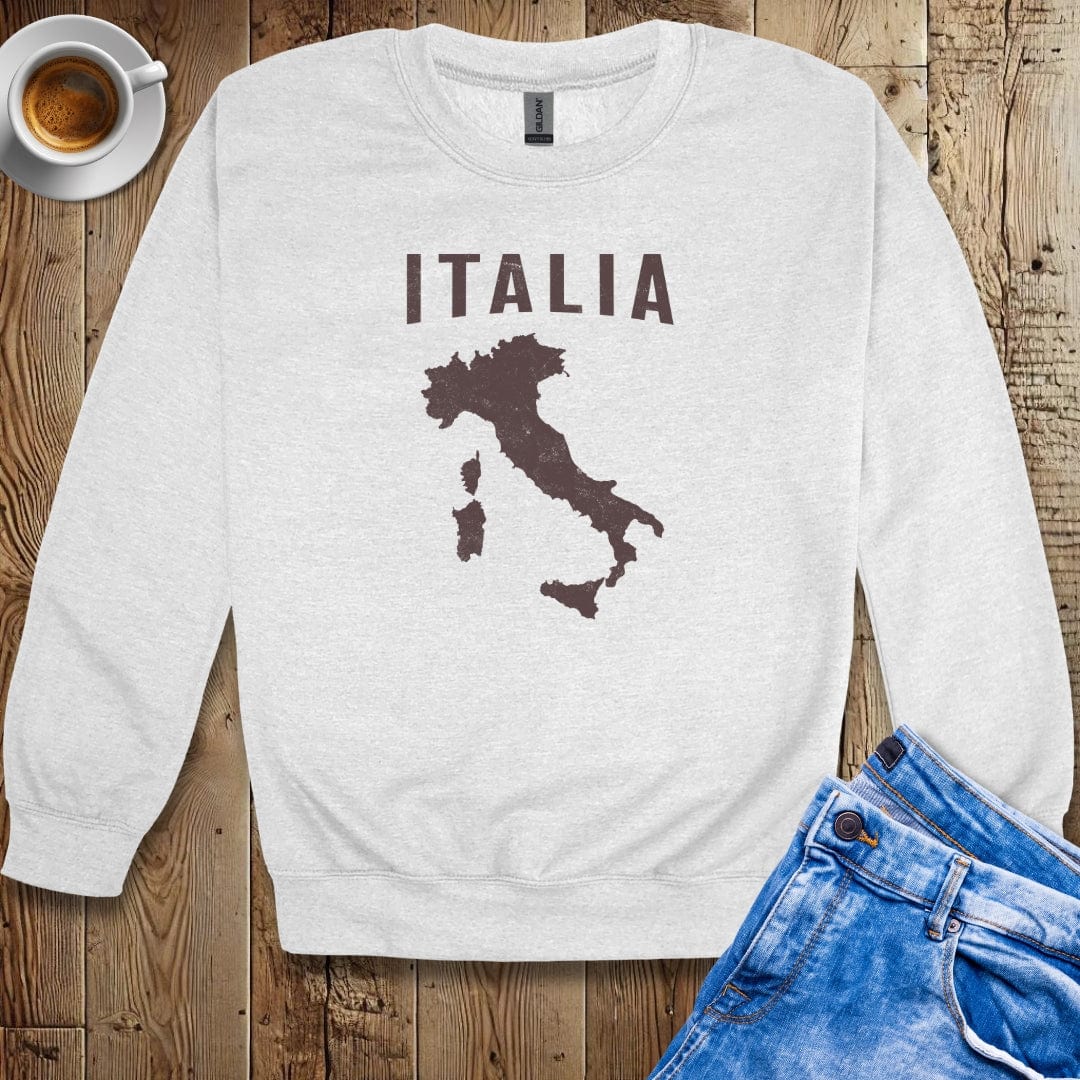 Distressed Style Italian Map Sweatshirt