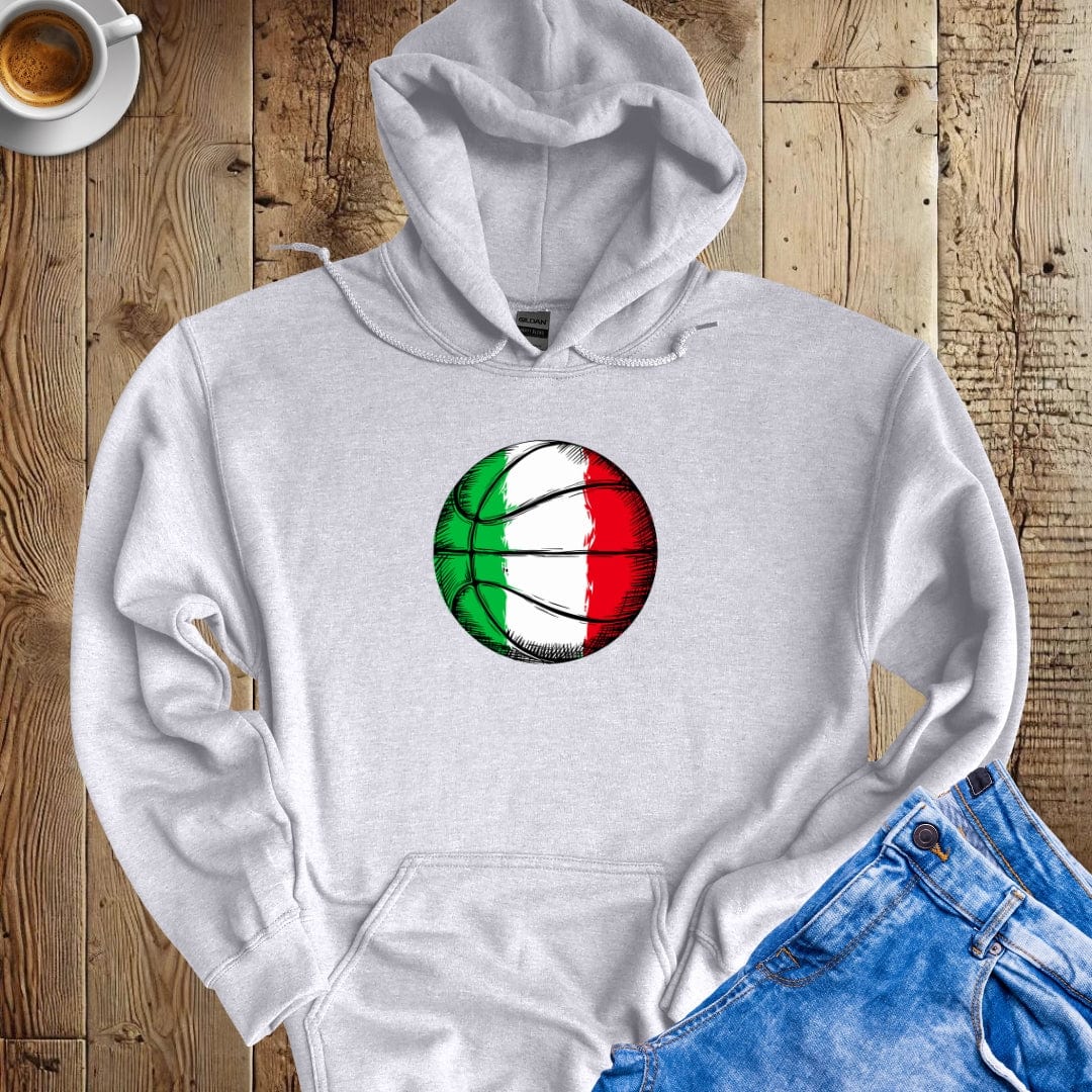 Italian Flag Basketball Hoodie Sweatshirt