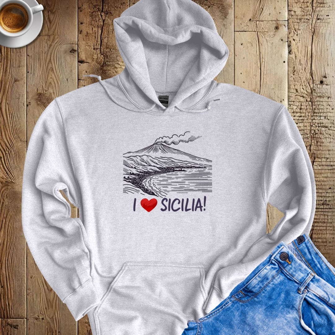 I Love Sicilia Hoodie Sweatshirt