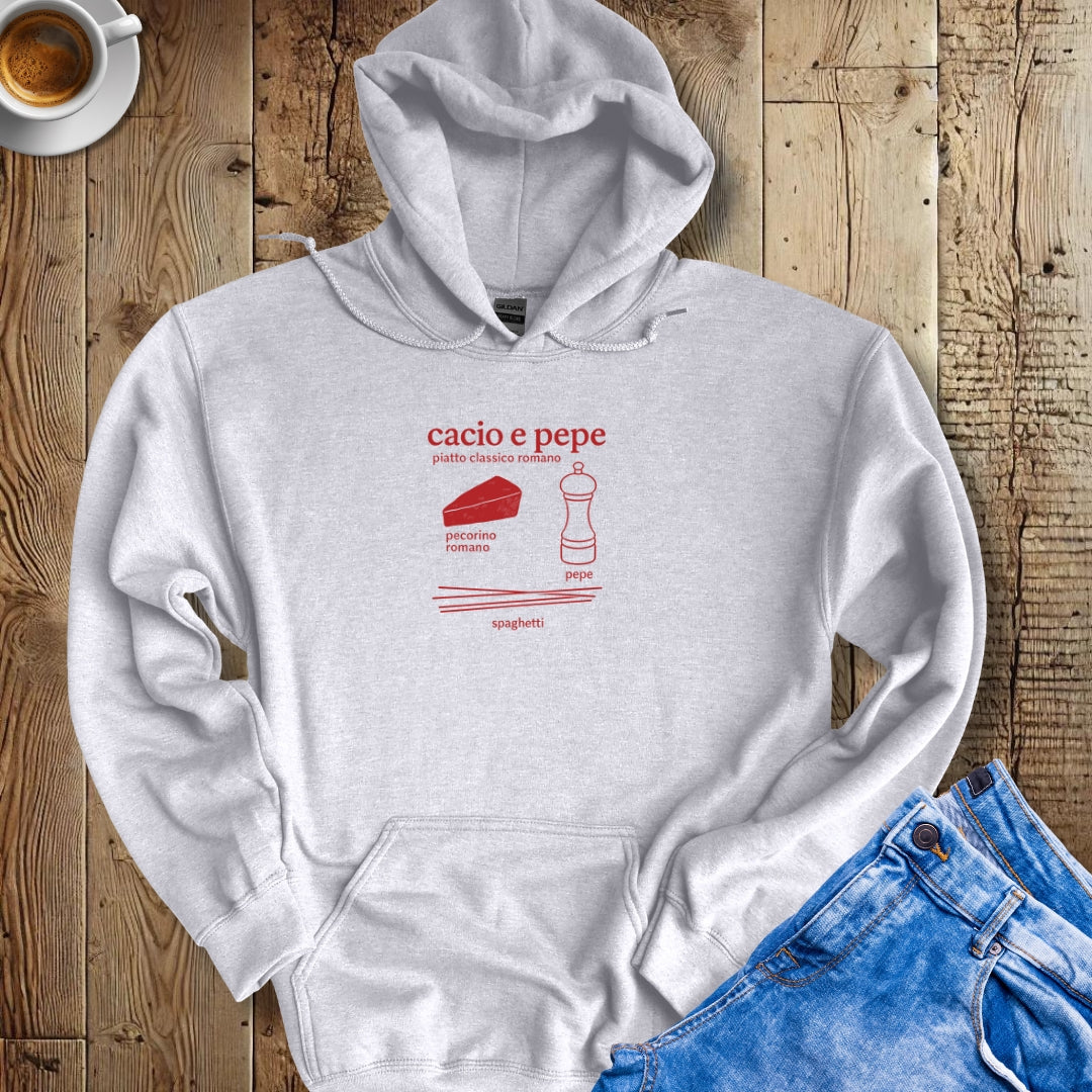 Cacio e Pepe Ingredients Hoodie Sweatshirt