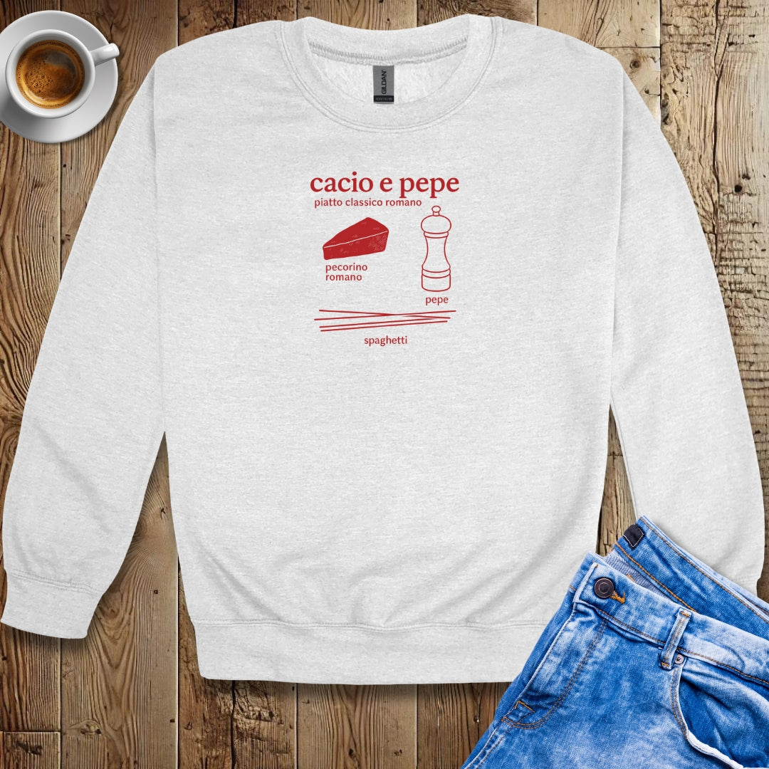 Cacio e Pepe Ingredients Sweatshirt