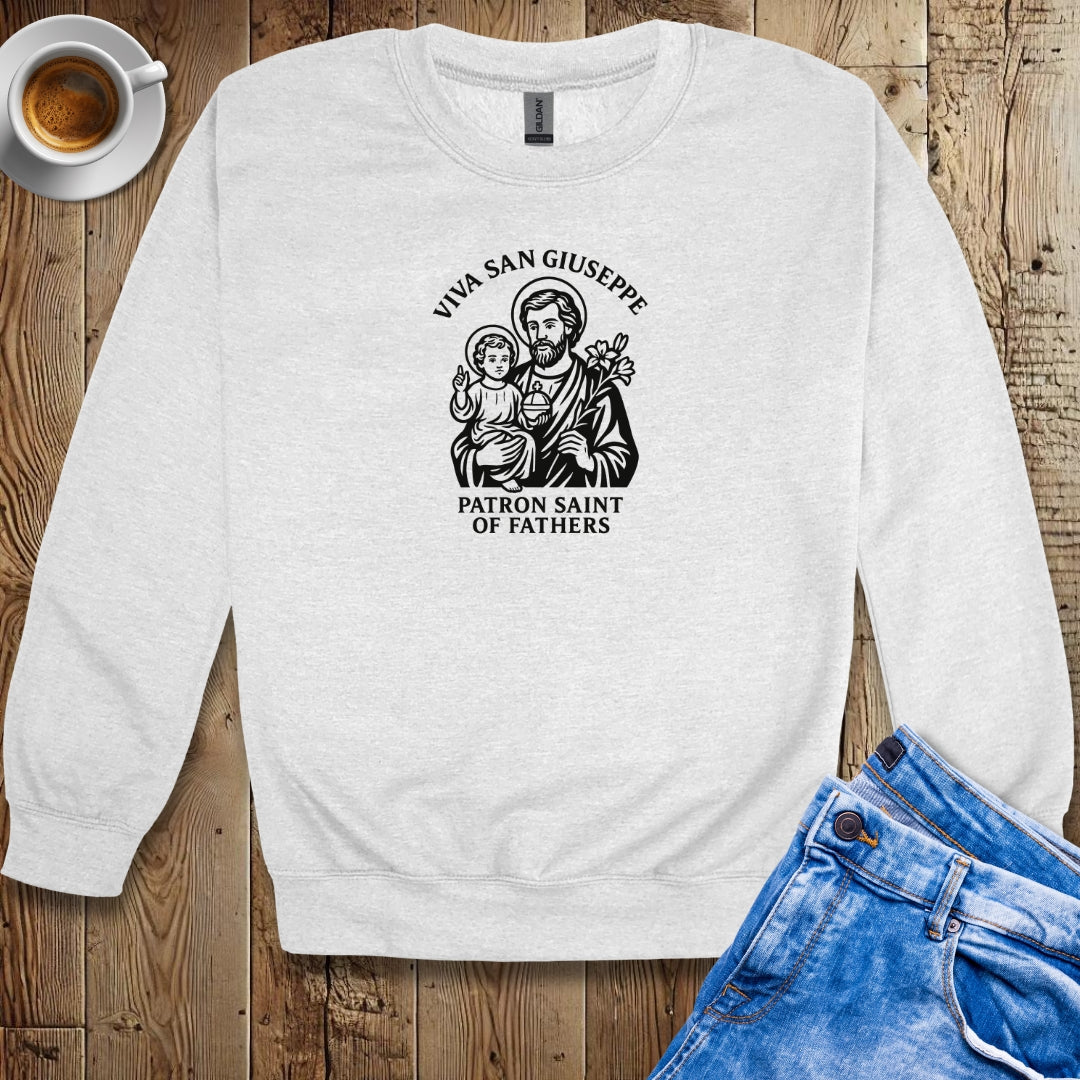 Viva San Giuseppe St Joseph Father's Day Sweatshirt