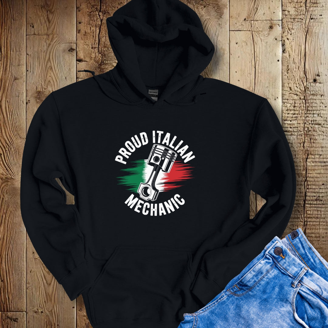 Proud Italian Mechanic Hoodie Sweatshirt