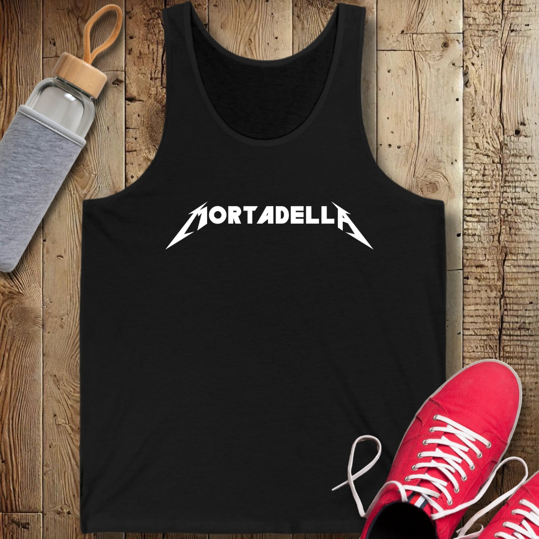Mortadella Metallica Unisex Jersey Tank