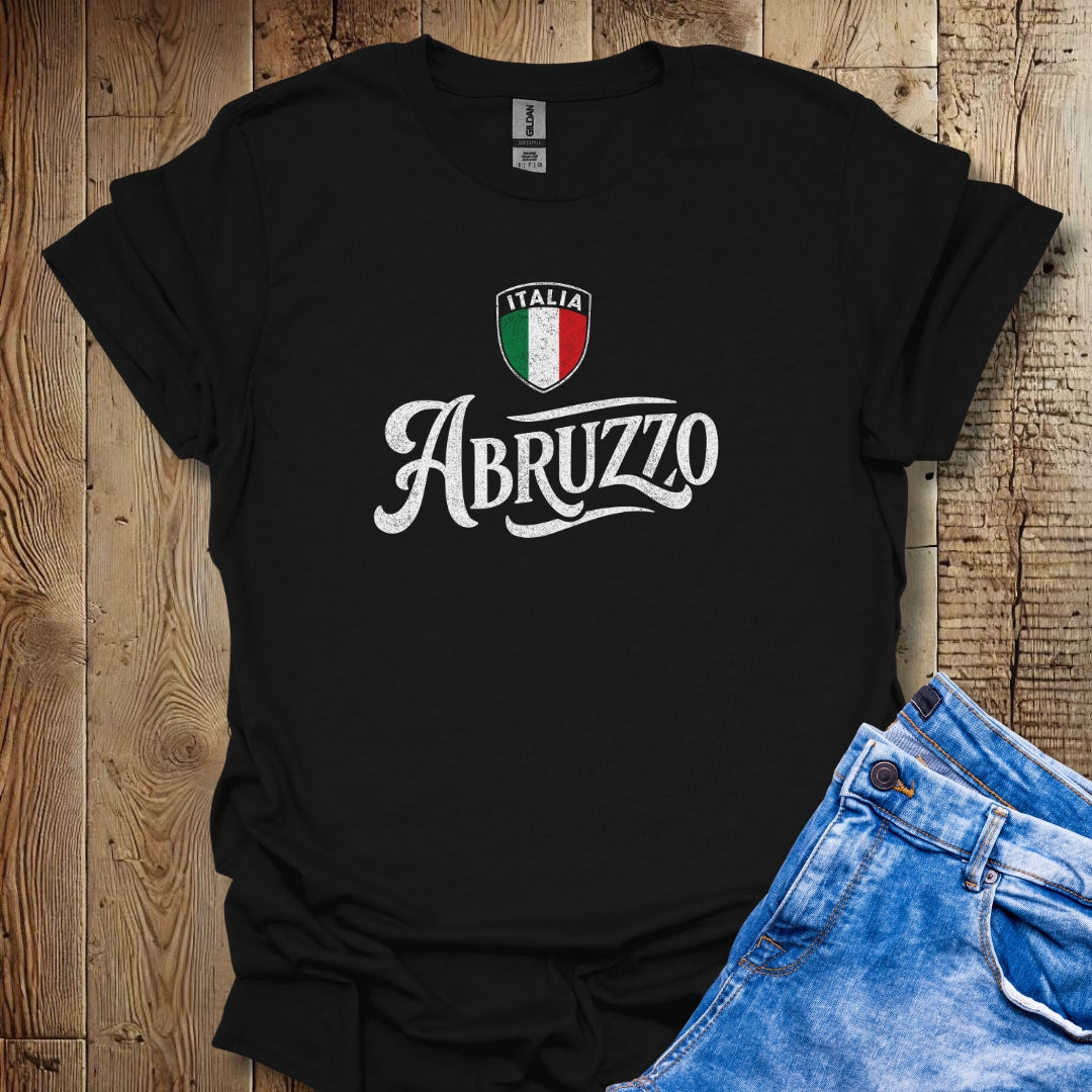 Abruzzo Italia Flag T-shirt