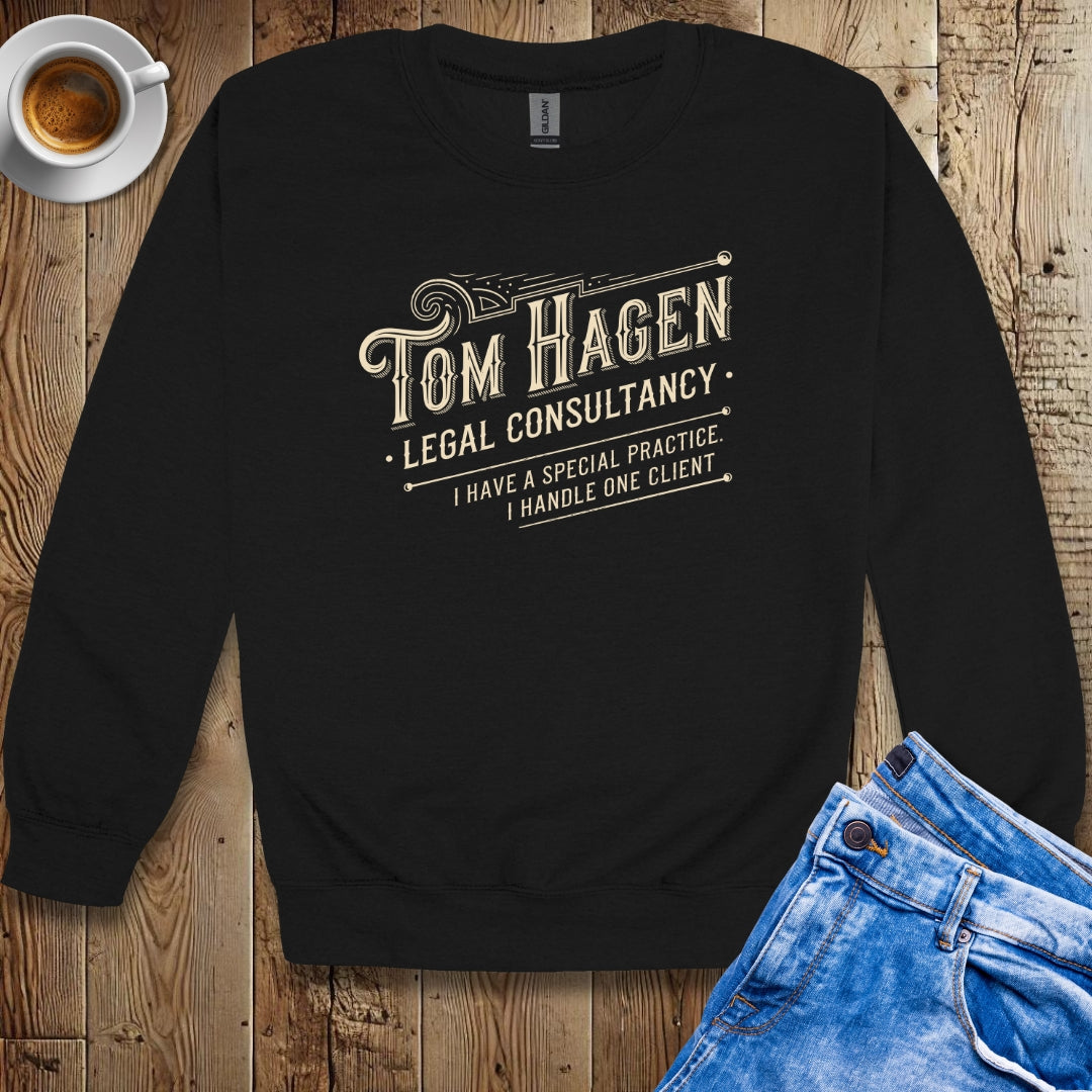 Tom Hagen Legal Consultancy Godfather Parody Sweatshirt
