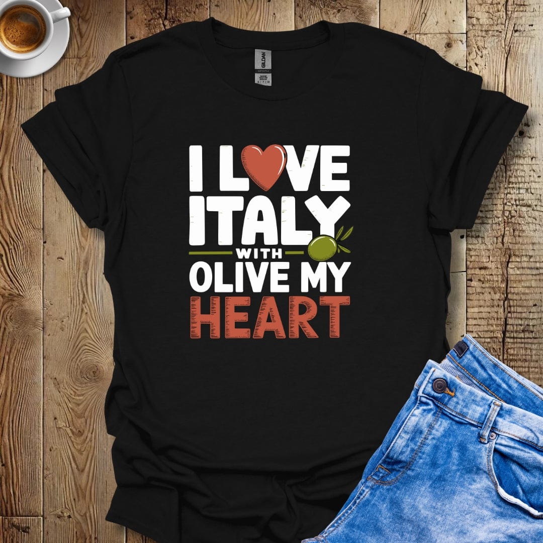 I Love Italy with Olive My Heart T-shirt