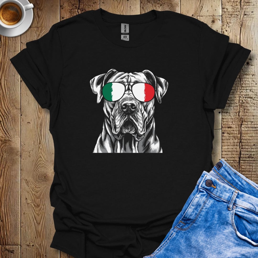 Cane Corso Italian Flag Sunglasses T-shirt
