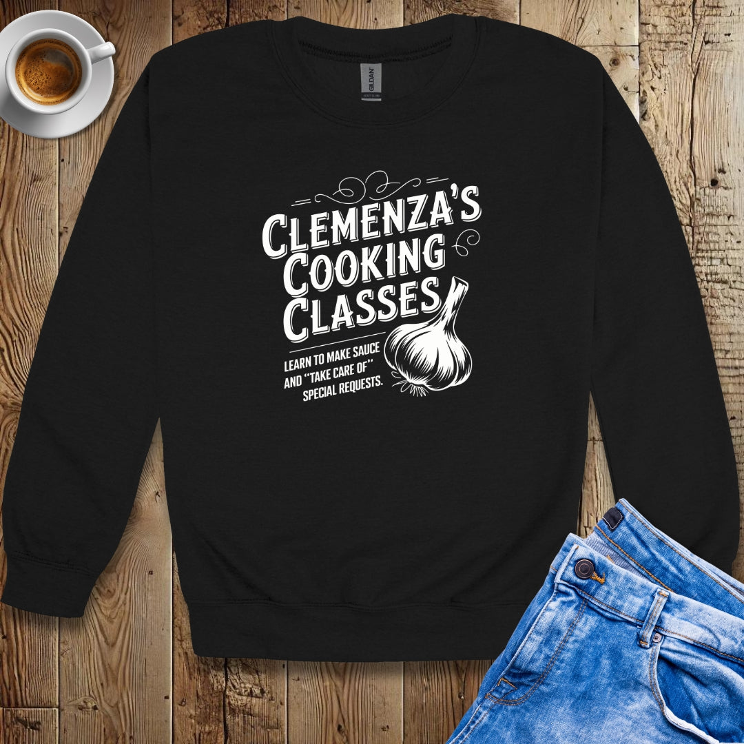 Clemenza's Cooking Classes Godfather Parody Sweatshirt