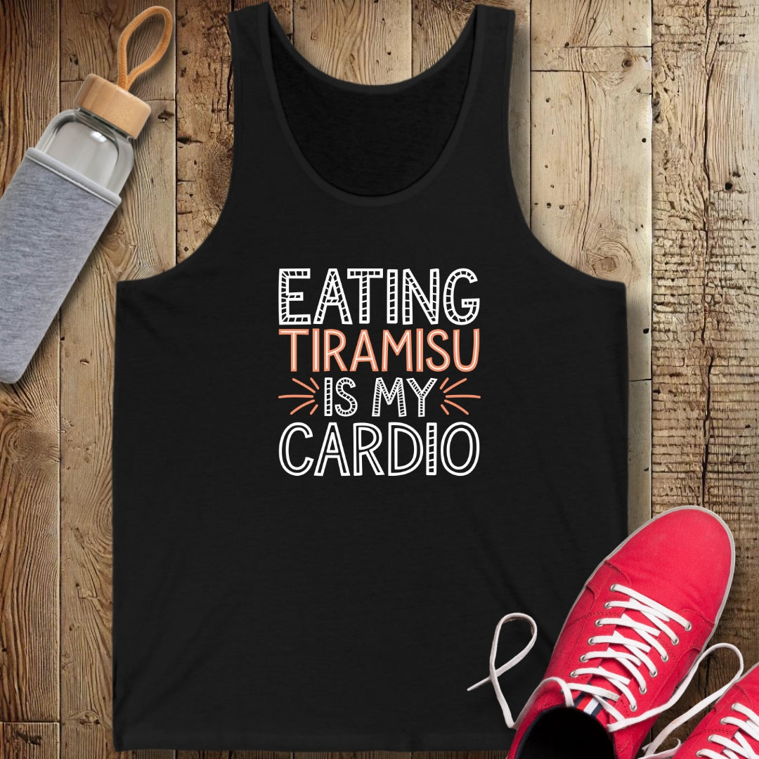 Eating Tiramisu Is My Cardio Unisex Jersey Tank
