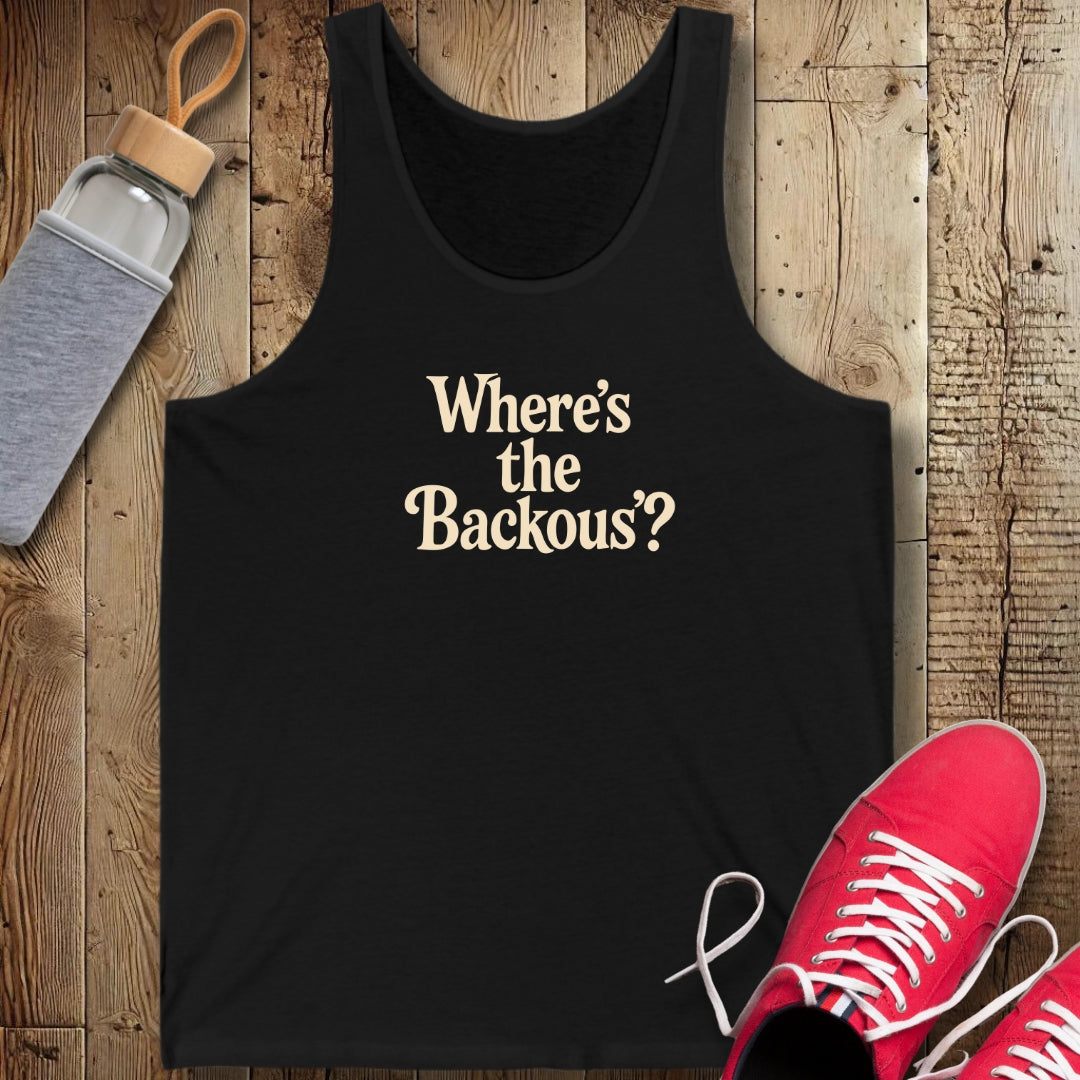 Where's the Backous Unisex Jersey Tank