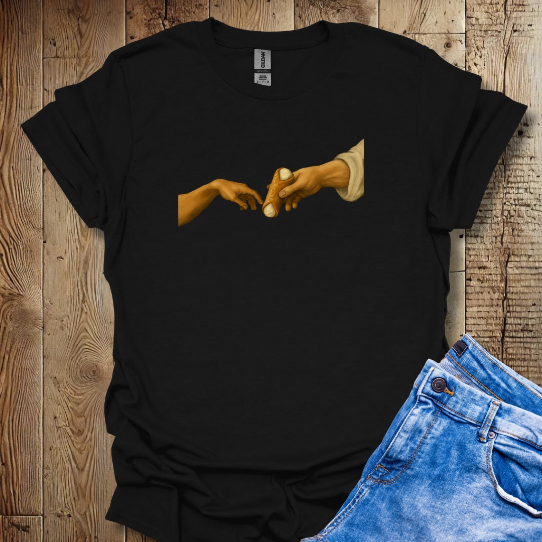 Creation of Adam Michelangelo Cannoli Unisex T-shirt