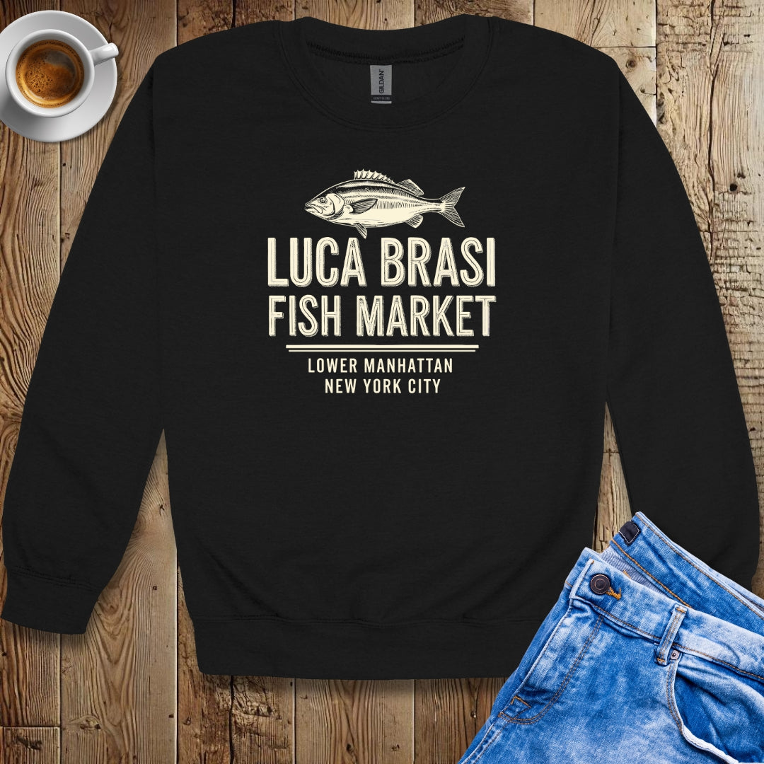 Luca Brasi Fish Market Godfather Parody Sweatshirt