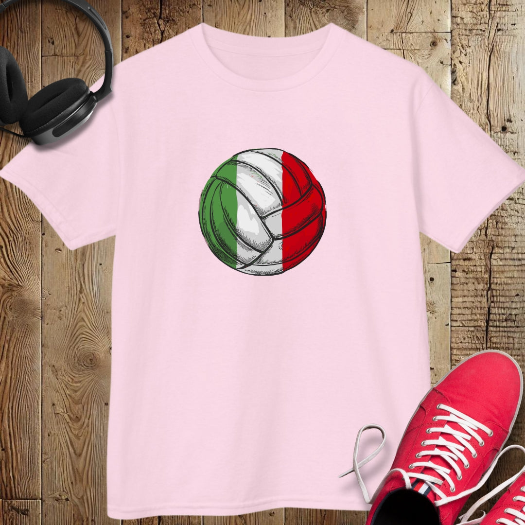 Italian Flag Volleyball Kids Tee