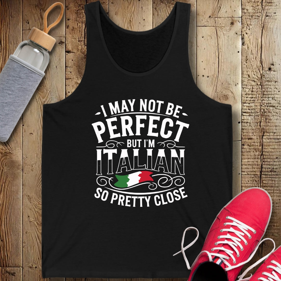 I'm Not Perfect but I am Italian Unisex Jersey Tank