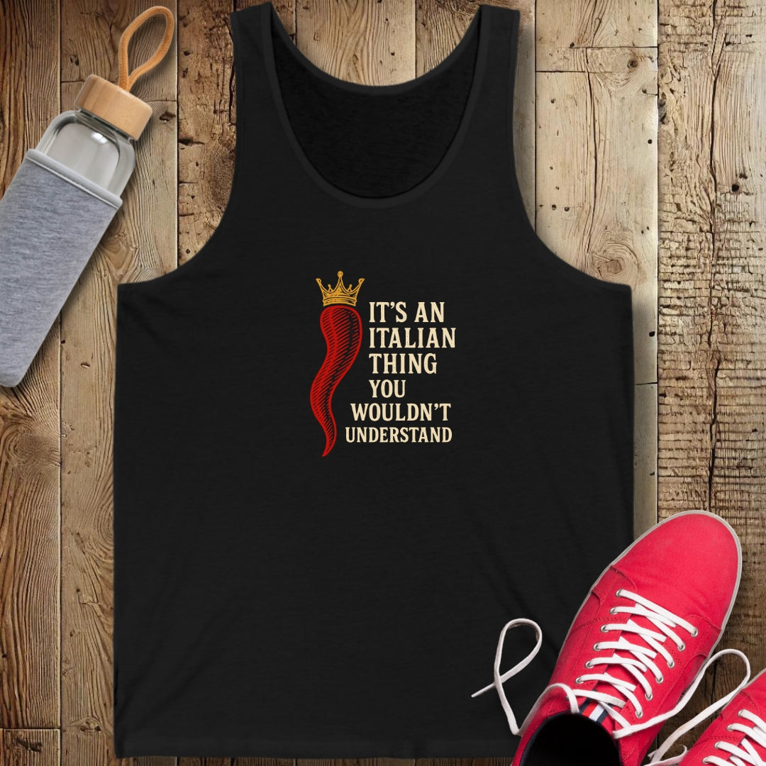 Italian Thing Cornicello Malocchio Unisex Jersey Tank