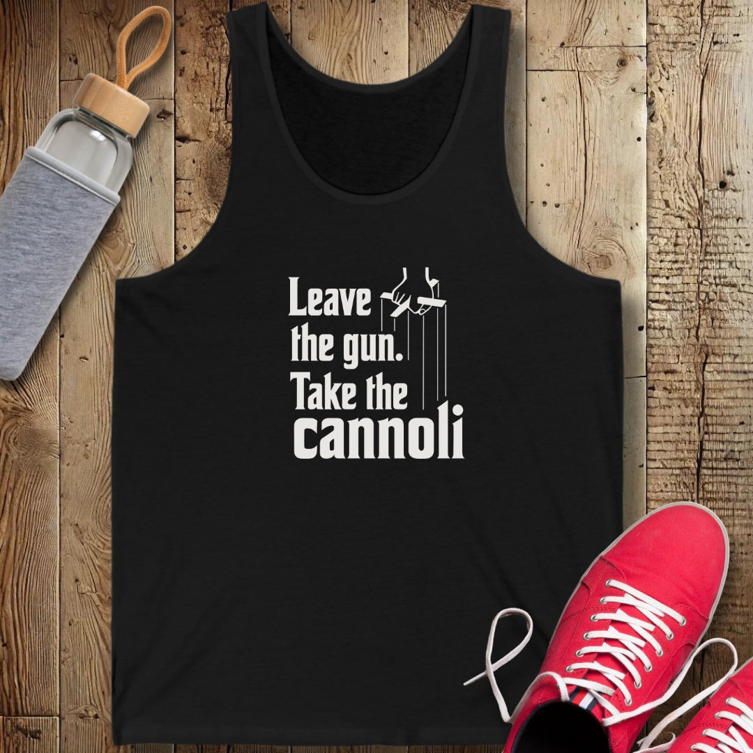 Leave the Gun Take Cannoli Godfather Quote Unisex Jersey Tank