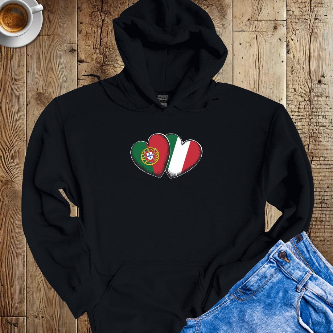 Half Portuguese Italian Hoodie Sweatshirt