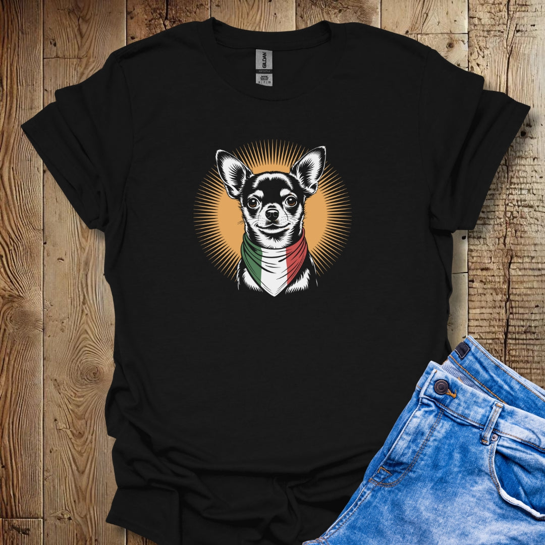 Chihuahua Italian Flag Bandana Unisex T-shirt