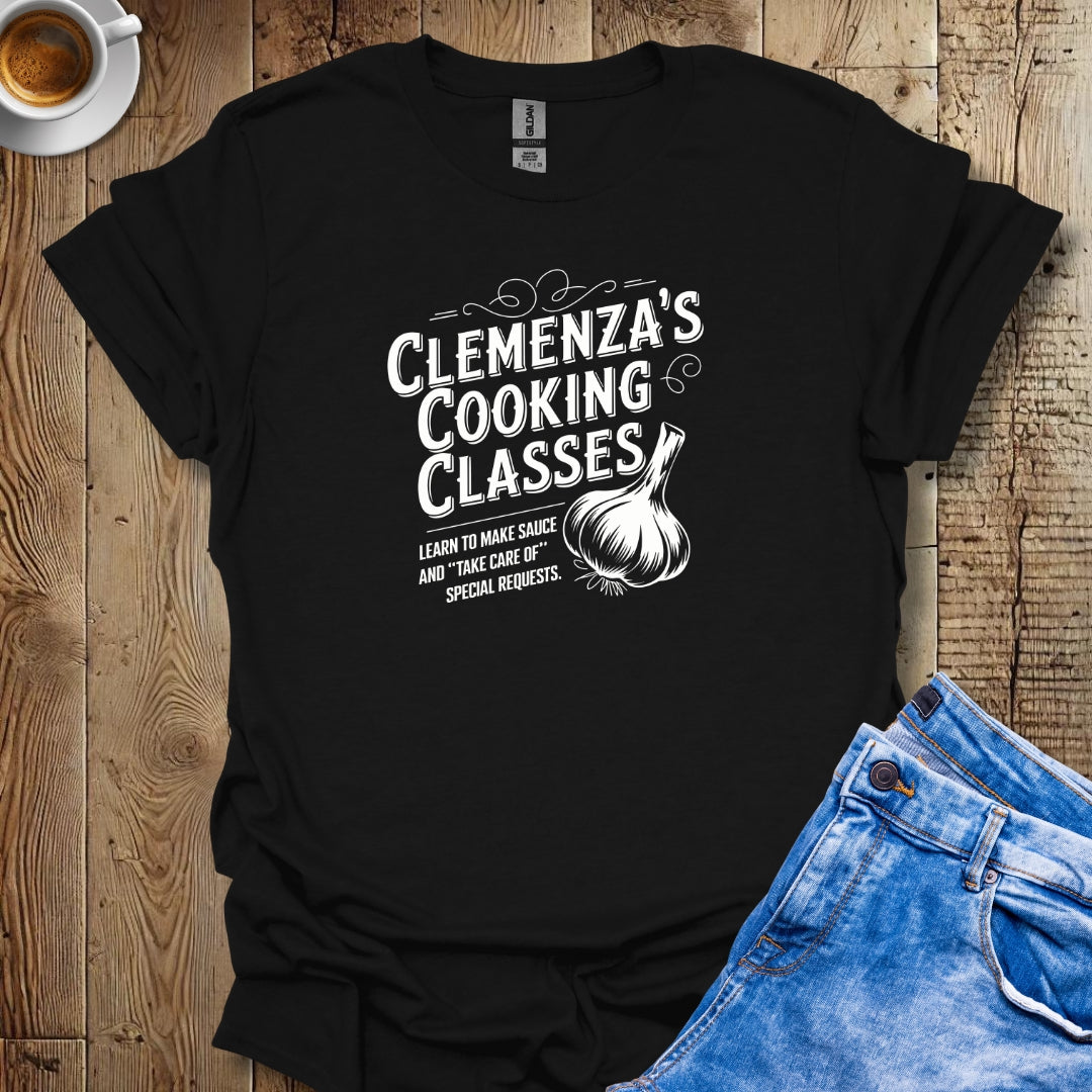 Clemenza's Cooking Classes Godfather Parody T-shirt
