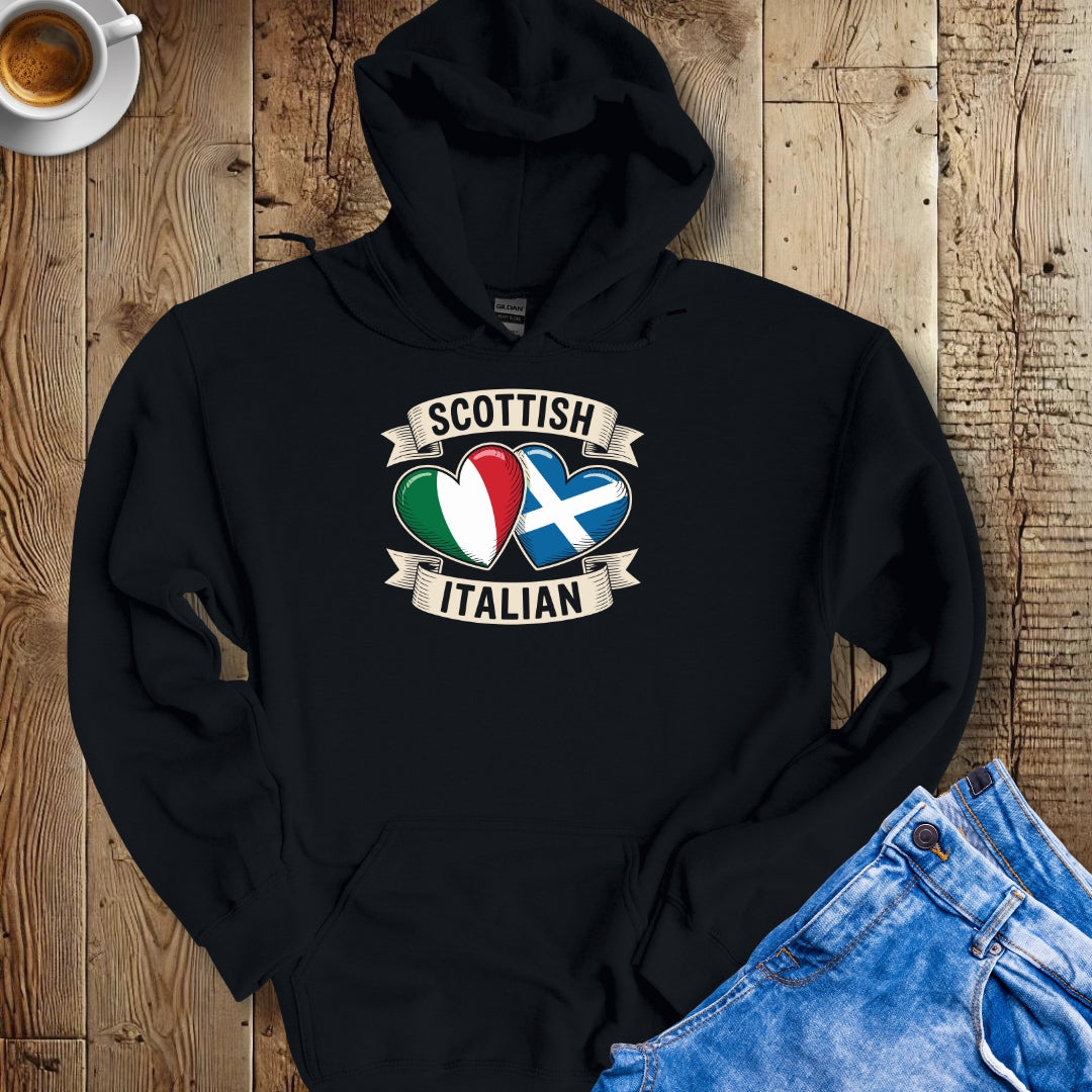 Half Scottish Half Italian Hoodie Sweatshirt