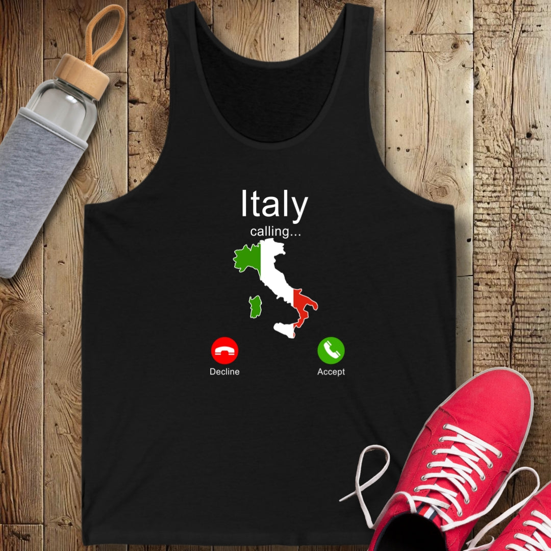 Italy Calling Unisex Jersey Tank