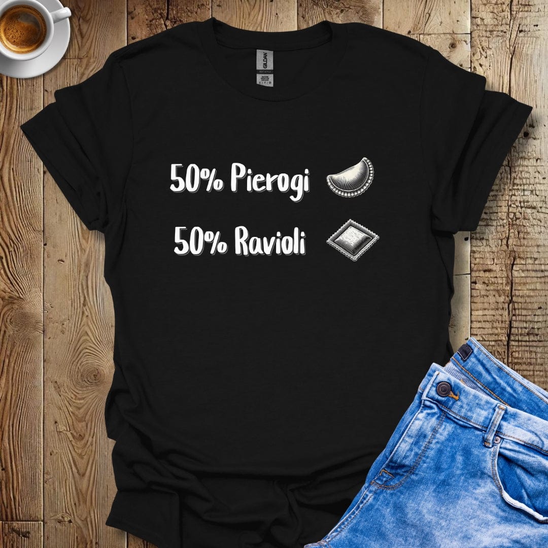 Funny 50% Pierogi 50% Ravioli Polish Italian T-shirt