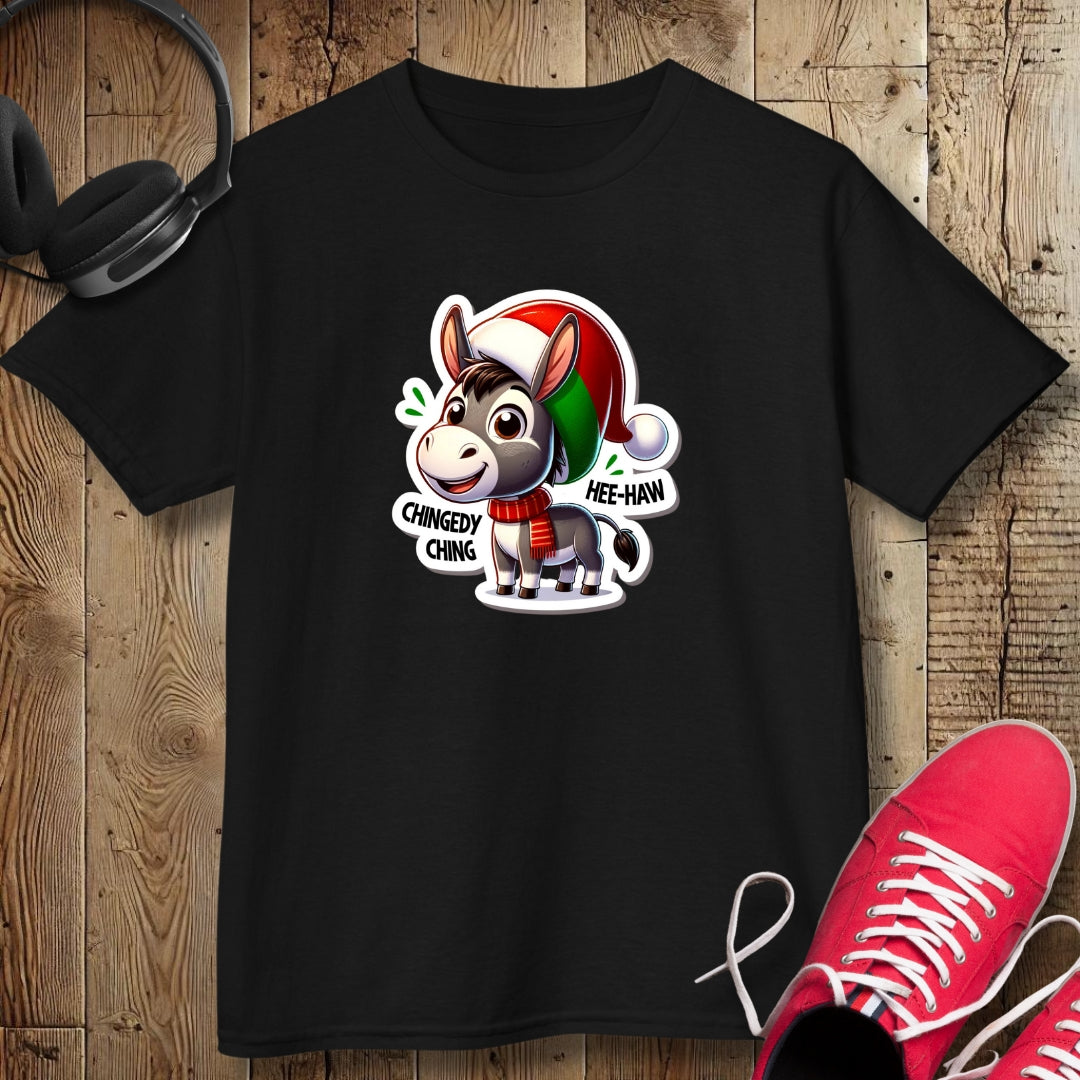 Christmas Dominick the Donkey Kids Tee - Fun Holiday Shirt