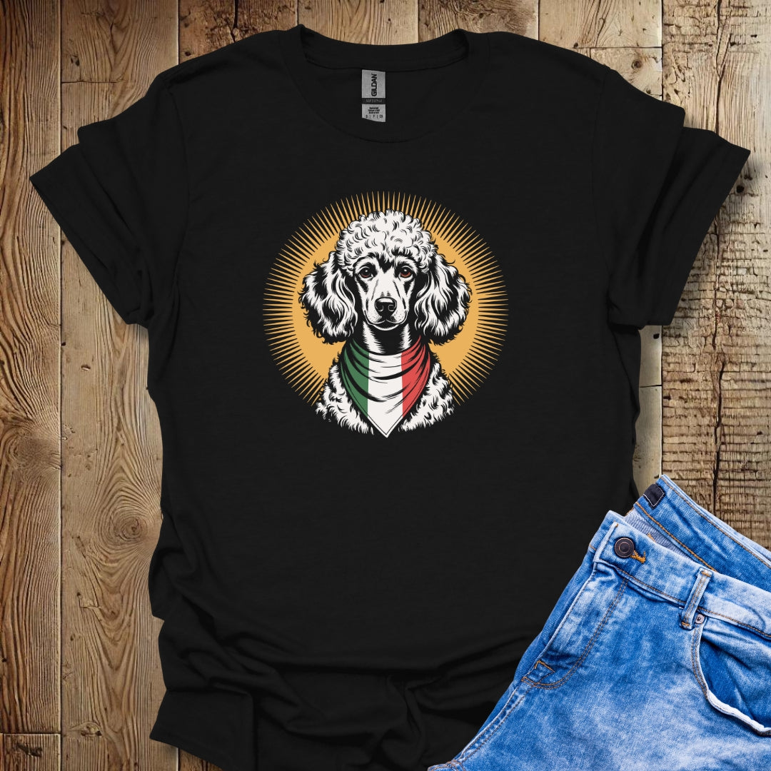 Poodle Italian Flag Bandana Unisex T-shirt