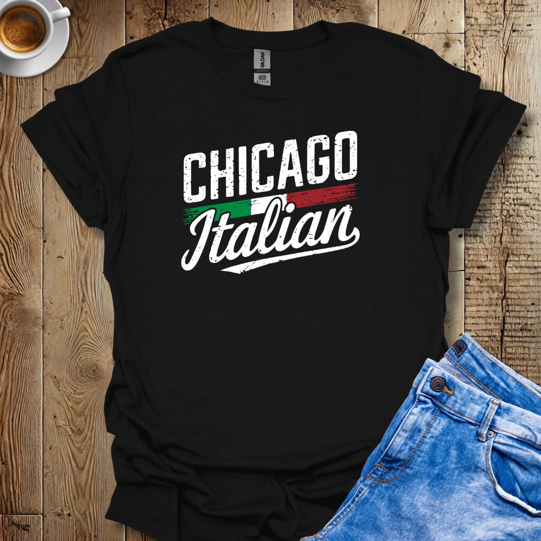 Chicago Italian with Flag T-shirt