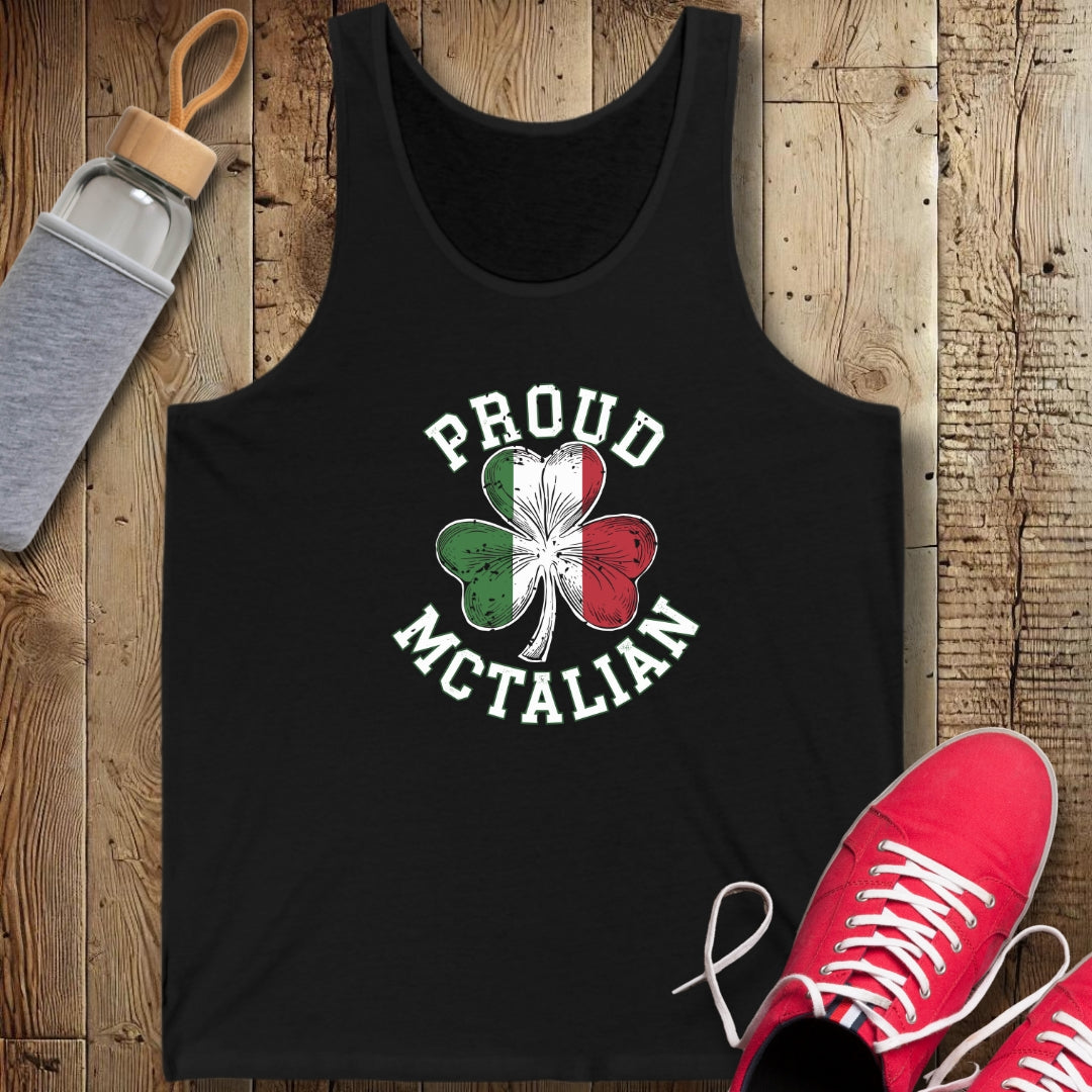 Proud Mctalian Irish Italian Unisex Jersey Tank
