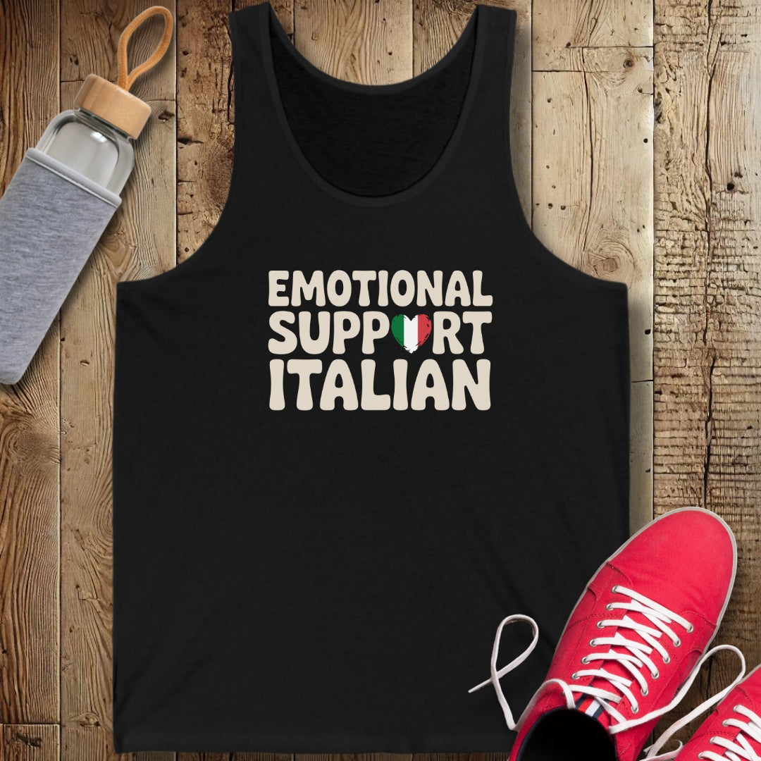Emotional Support Italian Unisex Jersey Tank