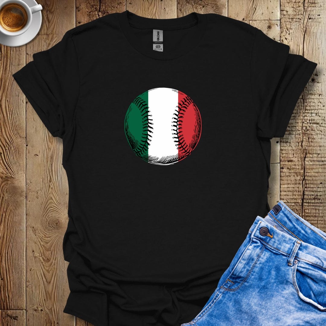 Italian Flag Baseball T-shirt
