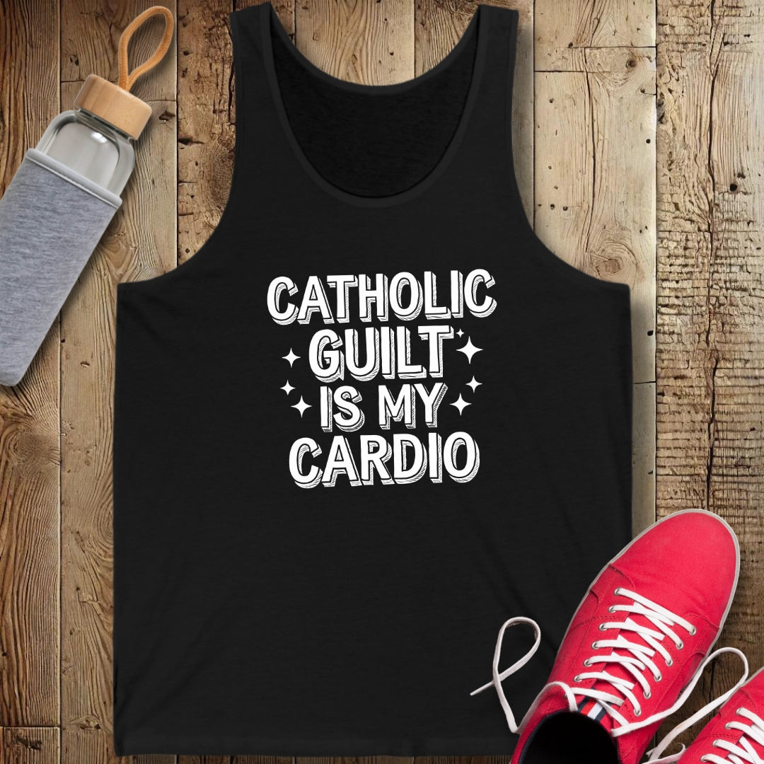 Catholic Guilt Is My Cardio Unisex Jersey Tank