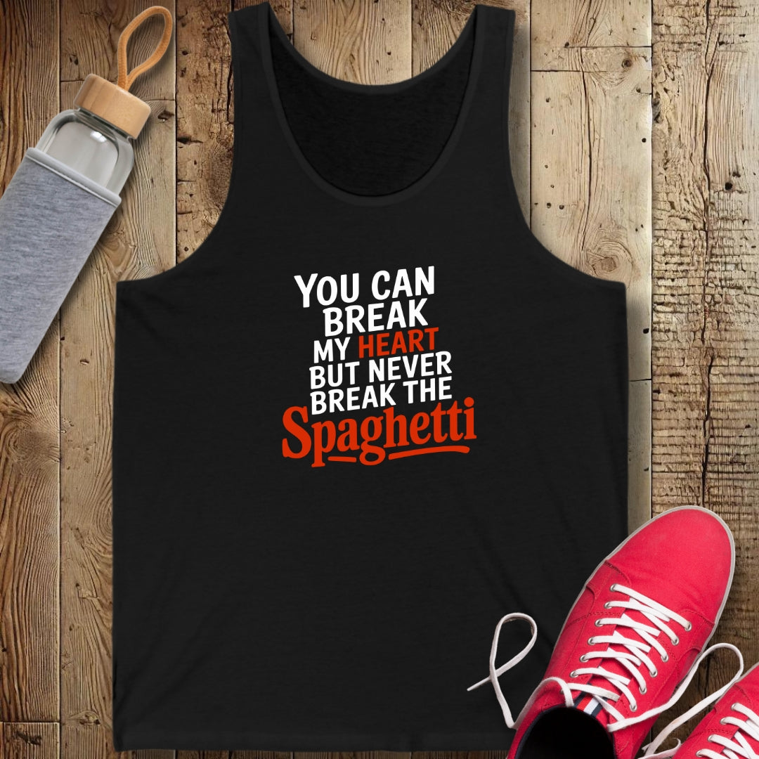 Never Break the Spaghetti Unisex Jersey Tank