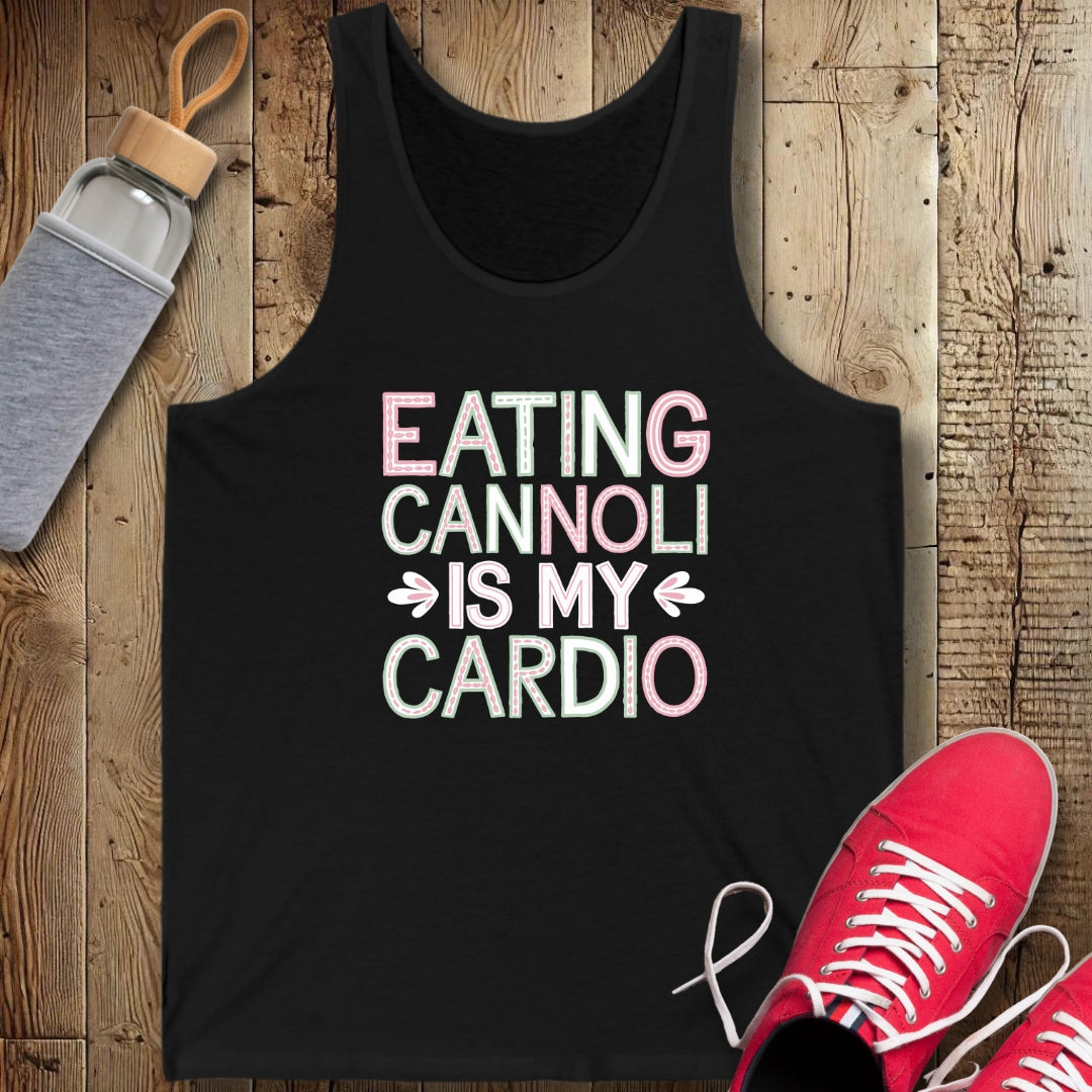 Eating Cannoli Is My Cardio Unisex Jersey Tank