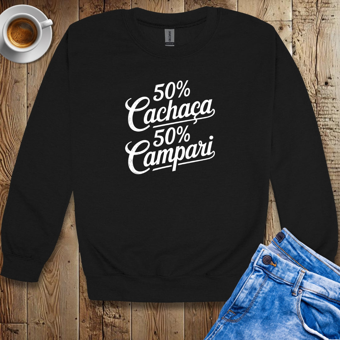 50% Cachaca 50% Campari Half Brazilian Italian Sweatshirt