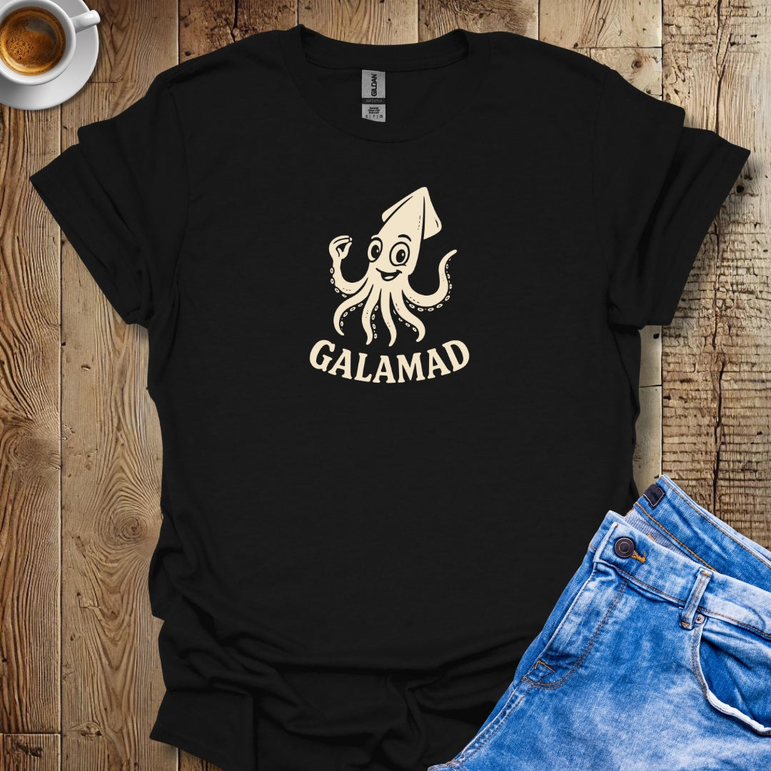 Galamad Calamari Squid Italian Hand Gesture T-shirt