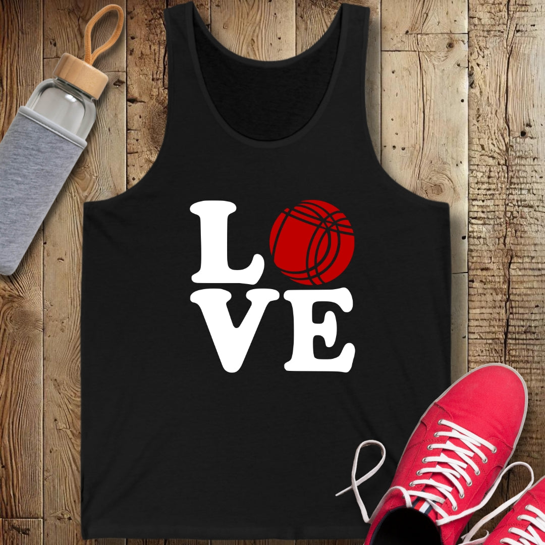 Love Bocce Unisex Jersey Tank