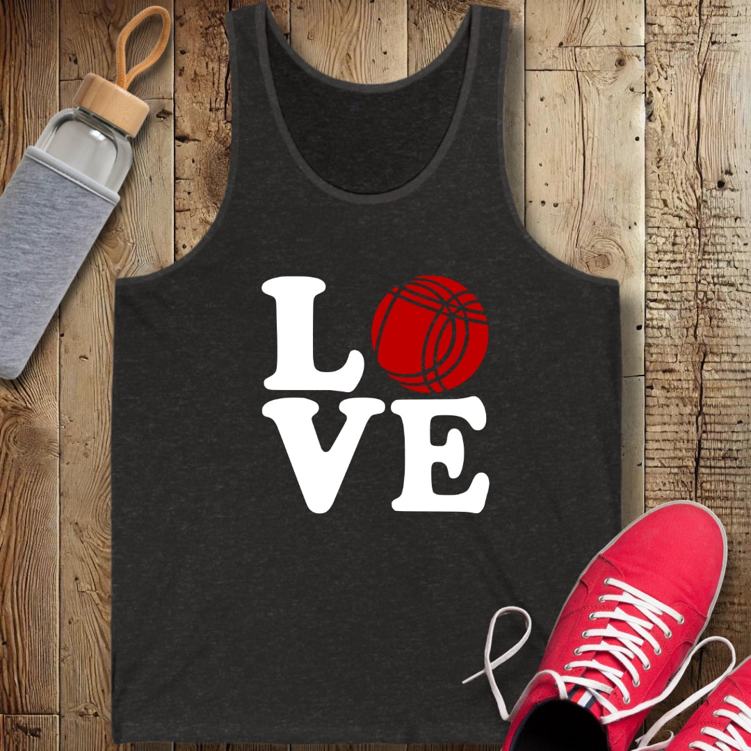 Love Bocce Unisex Jersey Tank