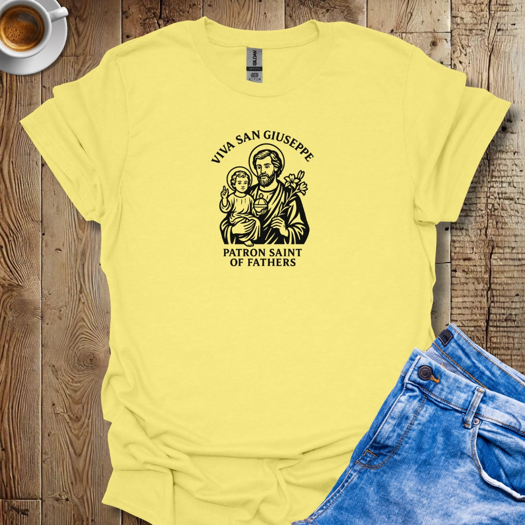 Viva San Giuseppe St Joseph Father's Day T-shirt