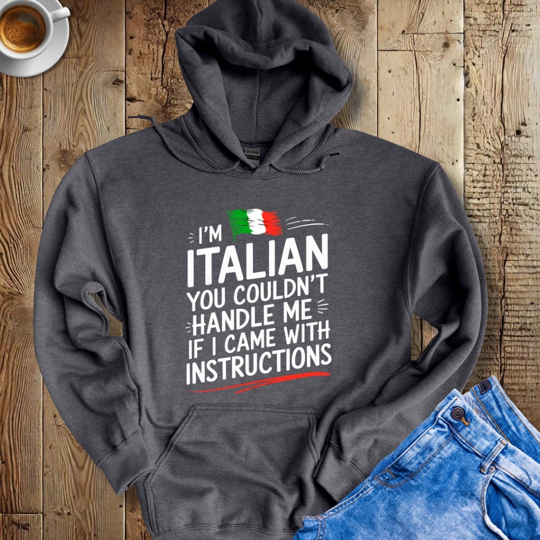 I'm Italian You Couldn't Handle Me If I Came with Instructions Hoodie Sweatshirt