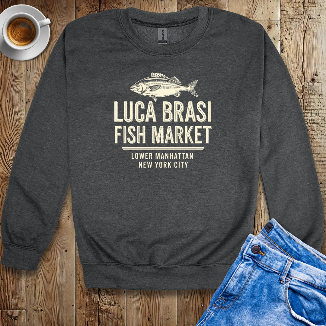 Luca Brasi Fish Market Godfather Parody Sweatshirt