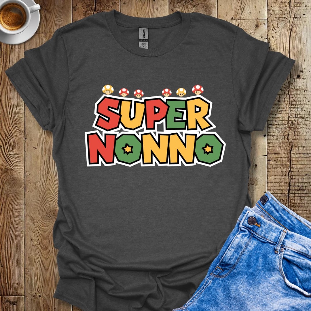 Video Game Style Super Nonno Italian Pride T-shirt