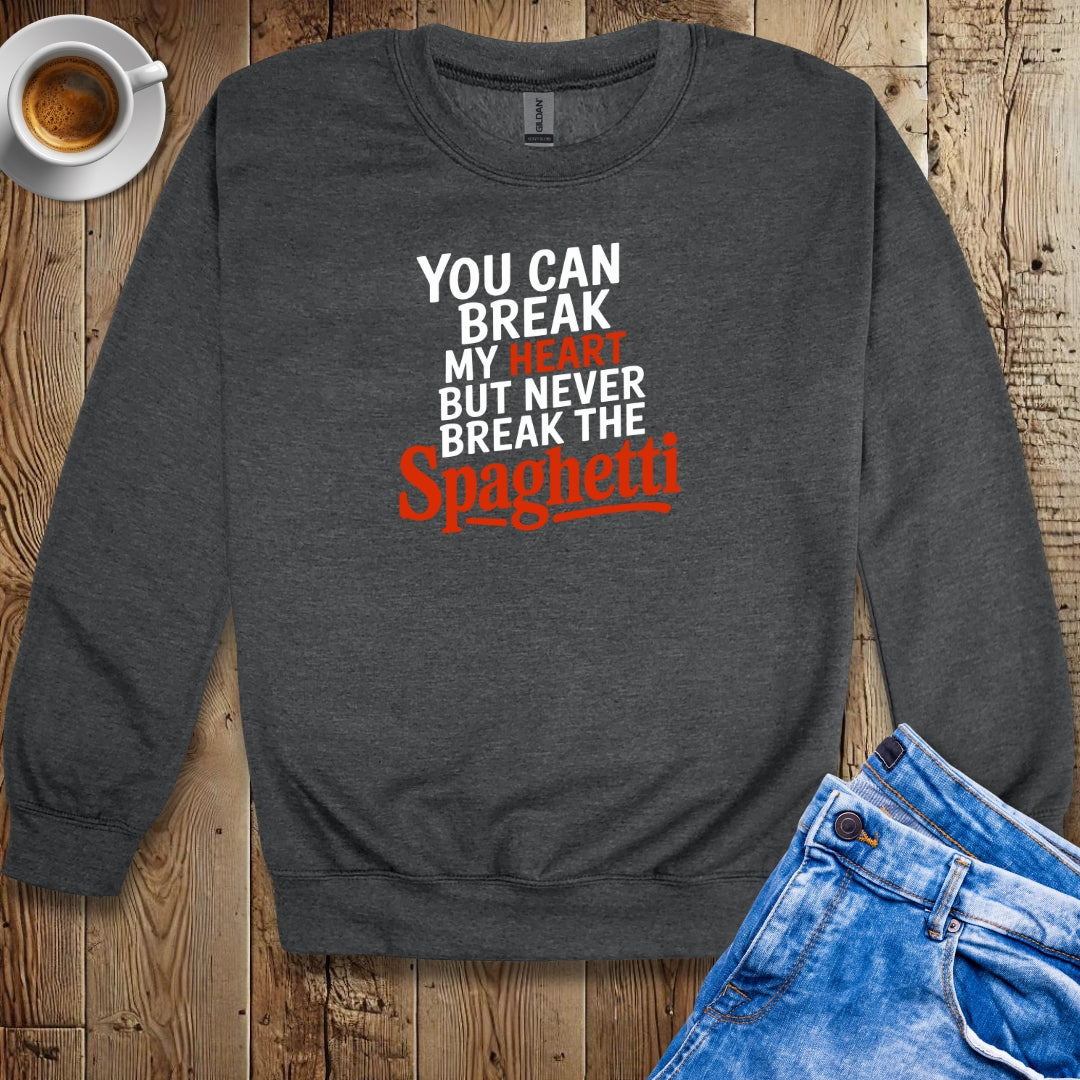Never Break the Spaghetti Crew Neck Sweatshirt